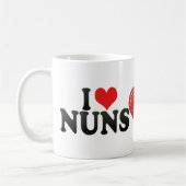 I Liebe NONNEN Kaffeetasse (Links)