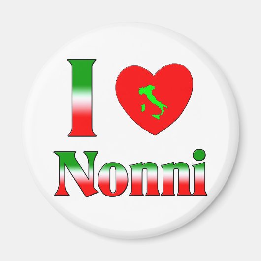I Liebe Nonni Magnet (Vorne)