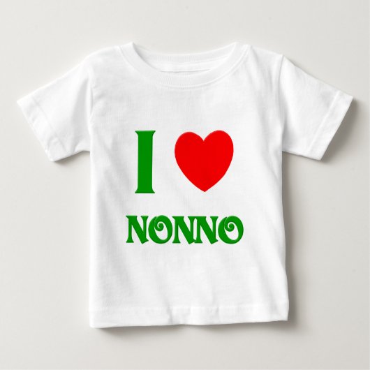 I Liebe Nonno Baby T-shirt (Vorderseite)