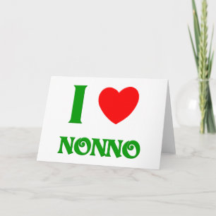 I Liebe Nonno (Großvater Italiens) Feiertagskarte