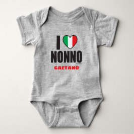 I LIEBE NONNO Italienischer Babykarosserieanzug Baby Strampler