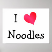 I Liebe Noodles Poster (Vorne)