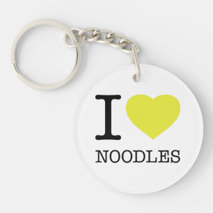 I LIEBE NOODLES SCHLÜSSELANHÄNGER