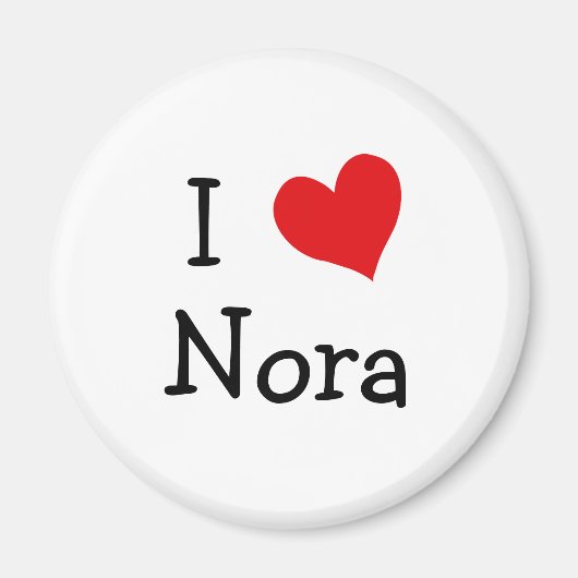 I Liebe Nora Magnet (Vorne)