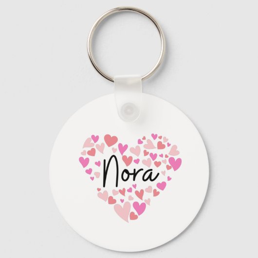 I Liebe Nora Schlüsselanhänger (Vorderseite)