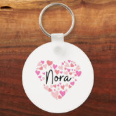 I Liebe Nora Schlüsselanhänger (Vorderseite)