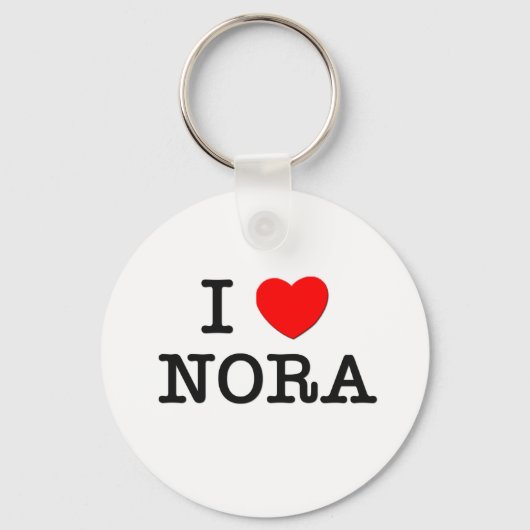 I Liebe Nora Schlüsselanhänger (Vorderseite)