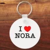 I Liebe Nora Schlüsselanhänger (Vorderseite)