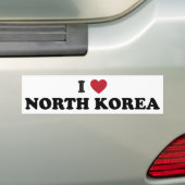 I Liebe Nordkorea Autoaufkleber (Auf Auto)