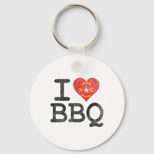 I Liebe North Carolina Grillen I Heart Nc Byrbecue Schlüsselanhänger