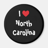 I Liebe North Carolina Magnet (Vorne)