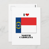 I Liebe North Carolina Postkarte (Vorne/Hinten)