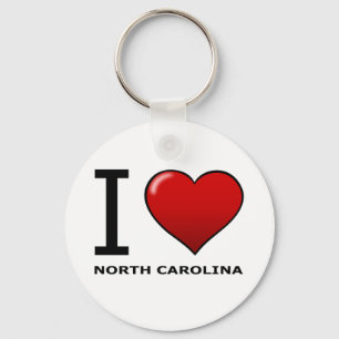 I LIEBE NORTH CAROLINA SCHLÜSSELANHÄNGER