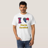 I Liebe North Carolina T-Shirt (Vorne ganz)