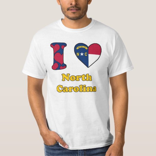 I Liebe North Carolina T-Shirt (Vorderseite)