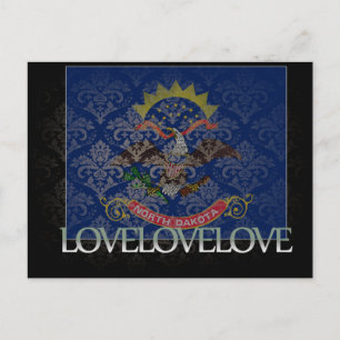 I Liebe North Dakota Cool Postkarte