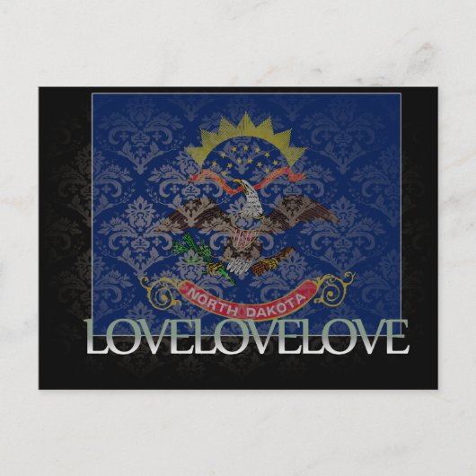 I Liebe North Dakota Cool Postkarte (Vorderseite)
