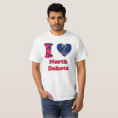 I Liebe North Dakota T-Shirt (Vorne ganz)