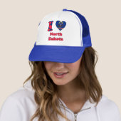 I Liebe North dakota Truckerkappe (Beispiel)