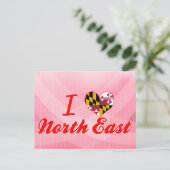 I Liebe North East, Maryland Postkarte (Stehend Vorderseite)