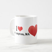 I Liebe Northampton, MA Kaffeetasse (Vorderseite Links)