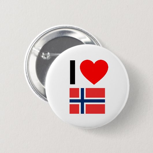 i Liebe Norway Button (Vorne & Hinten)