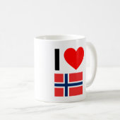 i Liebe Norway Kaffeetasse (VorderseiteRechts)