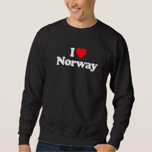 I Liebe Norwegen Herzlich Funny Sweatshirt