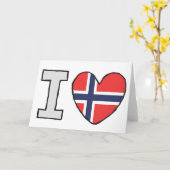 I Liebe Norwegen Karte (Gelbe Blume)