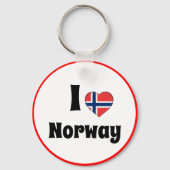 I Liebe Norwegen & Norwegen Herz - Reisen / Sport Schlüsselanhänger (Vorderseite)