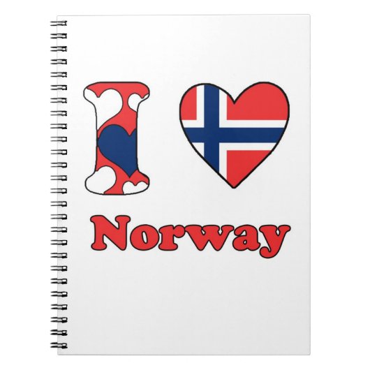 I Liebe Norwegen Notizblock (Vorderseite)
