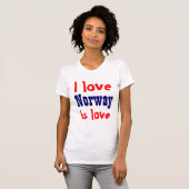I Liebe Norwegen T-Shirt (Vorne ganz)
