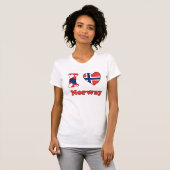 I Liebe Norwegen T-Shirt (Vorne ganz)