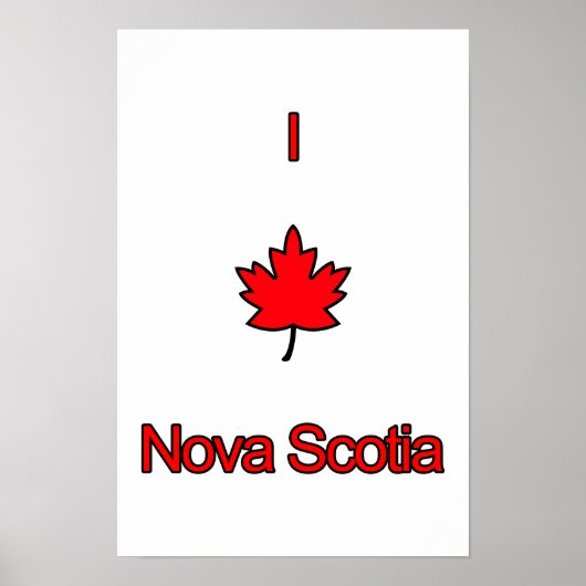 I Liebe Nova Scotia Poster (Vorne)