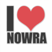 I Liebe Nowra Aufkleber (Vorderseite)