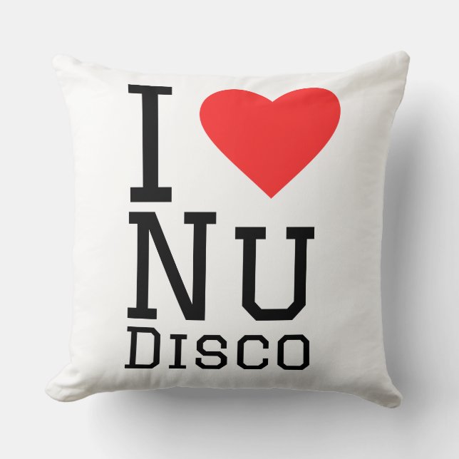 I Liebe Nu Disco Kissen (Vorderseite)