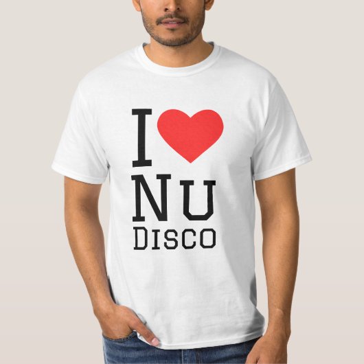 I Liebe Nu Disco T-Shirt (Vorderseite)