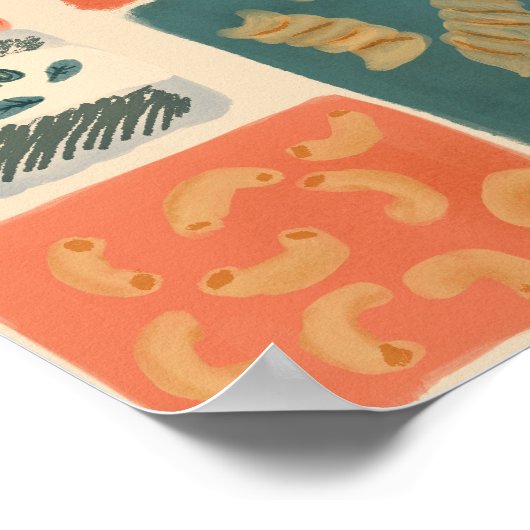 I Liebe Nudeln Poster (Ecke)