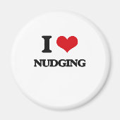 I Liebe Nudging Magnet (Vorne)