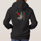 I Liebe Nudibranchs Hoodie für Frauen (Rückseite)