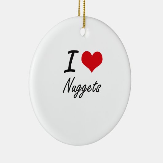 I Liebe-Nuggets Keramik Ornament (Rechts)
