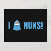 I Liebe Nuns Postkarte (Vorderseite)