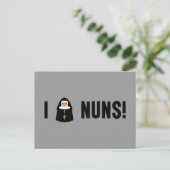 I Liebe Nuns Postkarte (Stehend Vorderseite)