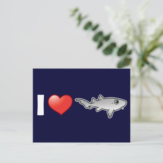 I Liebe Nurse Sharks Postkarte (Stehend Vorderseite)