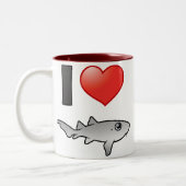 I Liebe Nurse Sharks Zweifarbige Tasse (Links)