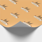 I Liebe Nüsse Eichhörnchen mit benutzerdefiniertem Geschenkpapier (Ecke)