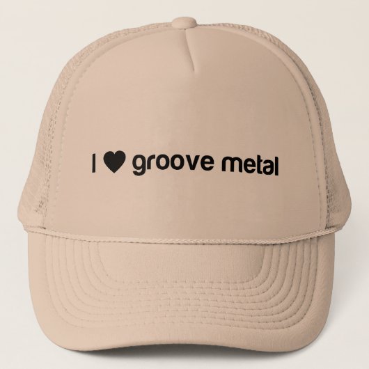 I Liebe-Nut-Metall Truckerkappe (Vorderseite)