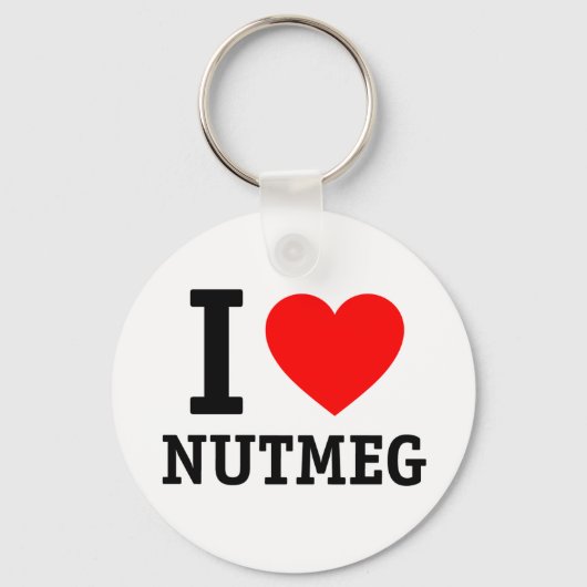 I Liebe Nutmeg Schlüsselanhänger (Vorderseite)