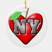 I Liebe NY Keramik Ornament (Hinten)