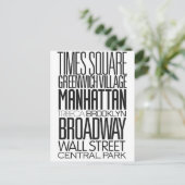 I Liebe NY Postkarte (Stehend Vorderseite)